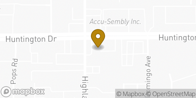 Map showing the location of ATM 7ELEVEN-FCTI in Duarte, CA 91010