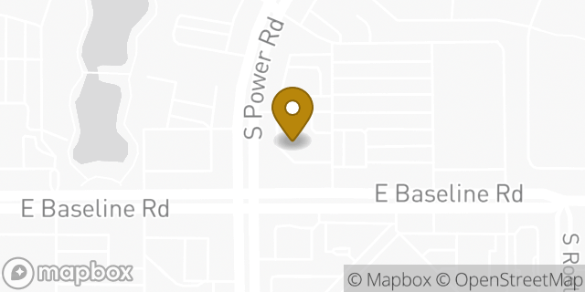 Map showing the location of The UPS Store in Mesa, AZ 85206