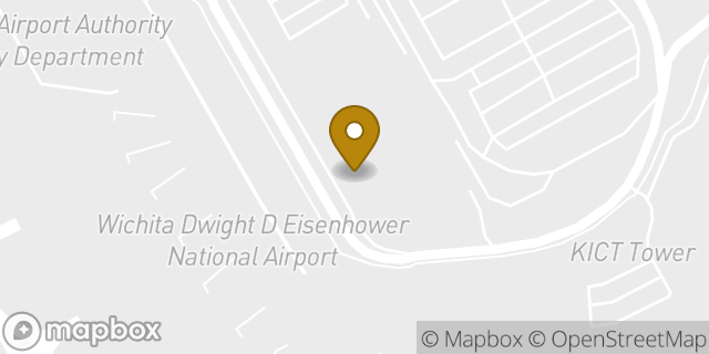 Map showing the location of National Car Rental in Wichita, KS 67209