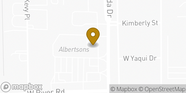 Map showing the location of Subway in Tucson, AZ 85704