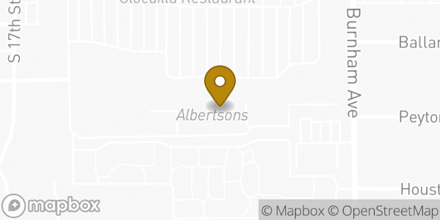 Map showing the location of Albertsons in Las Vegas, NV 89104
