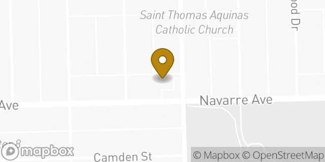 Map showing the location of ATM 7ELEVEN, INC. in Toledo, OH