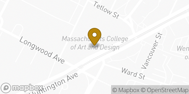 Map showing the location of Peet's Coffee in Boston, MA 02115