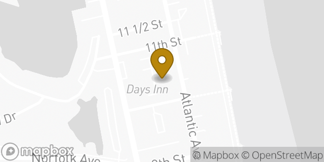 Map showing the location of Days Inn in Virginia Beach, VA 23451
