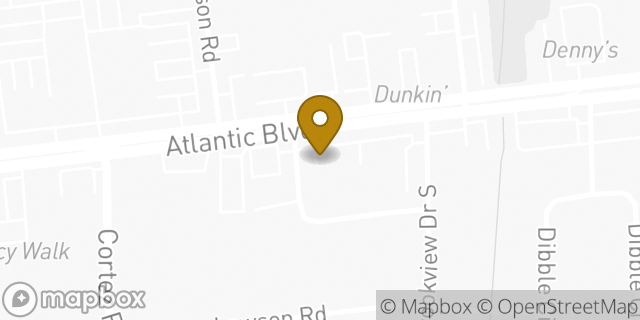 Map showing the location of Enterprise Rent-A-Car in Jacksonville, FL 32225