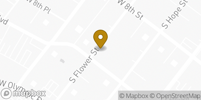 Map showing the location of The UPS Store in Los Angeles, CA 90015