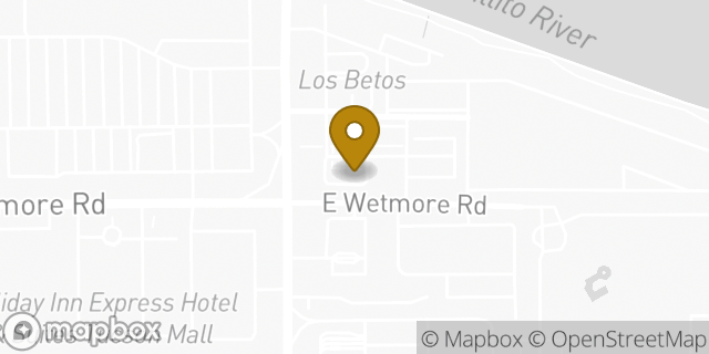 Map showing the location of Starbucks in Tucson, AZ 85719