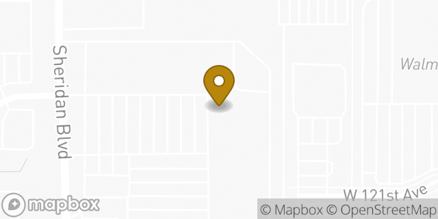 Map showing the location of The UPS Store in Broomfield, CO 80020