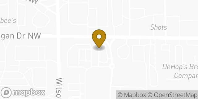 Map showing the location of Starbucks in Walker, MI 49534