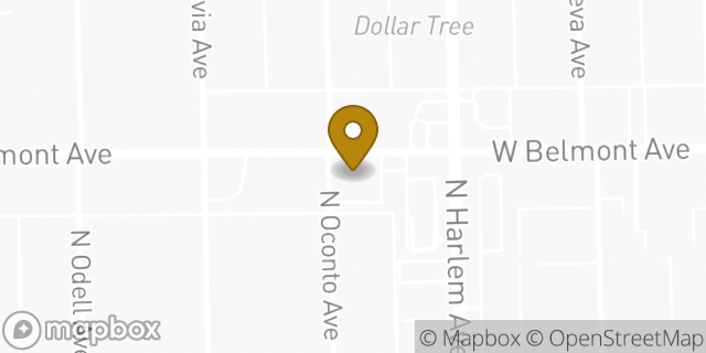 Map showing the location of Bank of America in Chicago, IL 60634