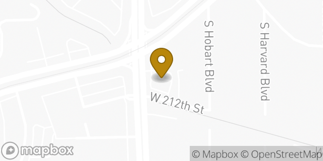 Map showing the location of Starbucks in Torrance, CA 90501