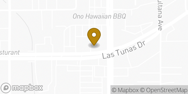 Map showing the location of Starbucks in Temple City, CA 91780