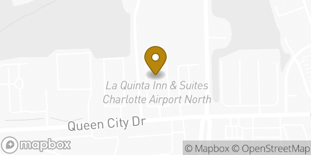 Map showing the location of La Quinta Inn & Suites by Wyndham Charlotte Airport North in Charlotte, NC 28208