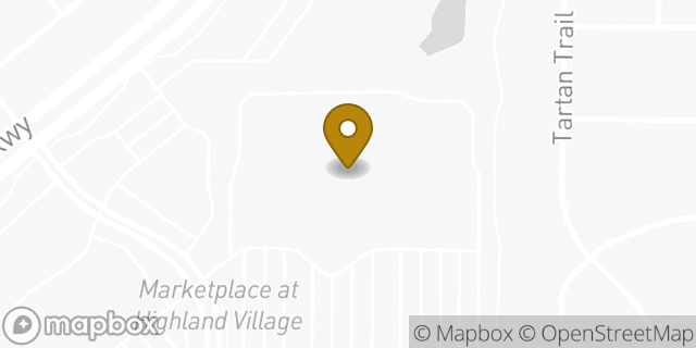 Map showing the location of Walmart in Highland Village, TX