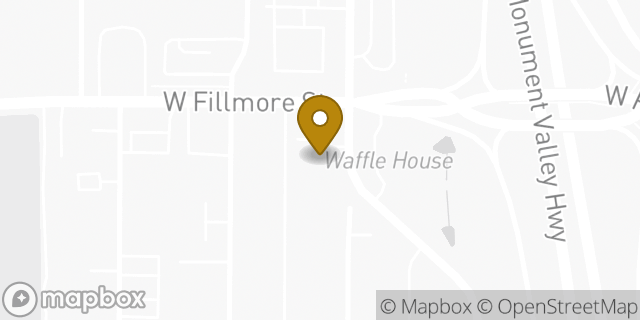 Map showing the location of Subway in Colorado Springs, CO 80907
