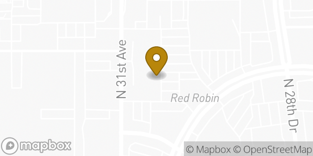 Map showing the location of Amazon Locker - Rising in Phoenix, AZ 85051