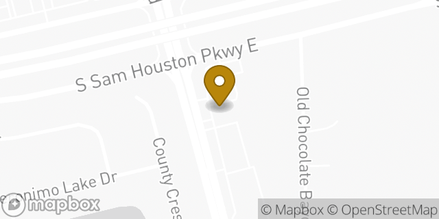 Map showing the location of Subway in Houston, TX 77047