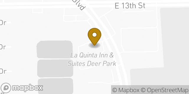 Map showing the location of La Quinta Inn & Suites Deer Park in Deer Park, TX 77536
