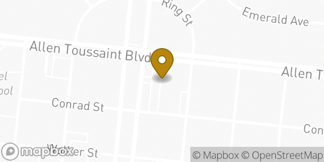 Map showing the location of The UPS Store in New Orleans, LA 70124