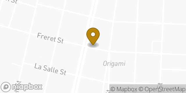 Map showing the location of Starbucks in New Orleans, LA 70115