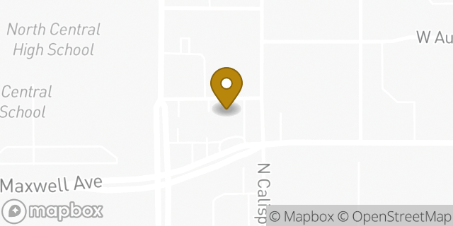 Map showing the location of American Legion in Spokane, WA 99201