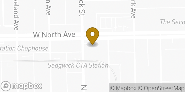 Map showing the location of Subway in Chicago, IL 60610