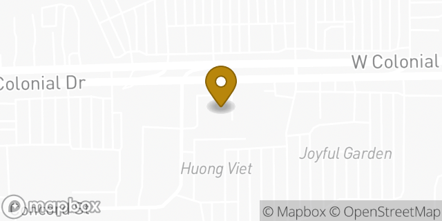 Map showing the location of AutoZone in Orlando, FL 32808