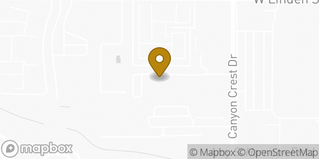 Map showing the location of Amazon Locker - Bannock in Riverside, CA 92507