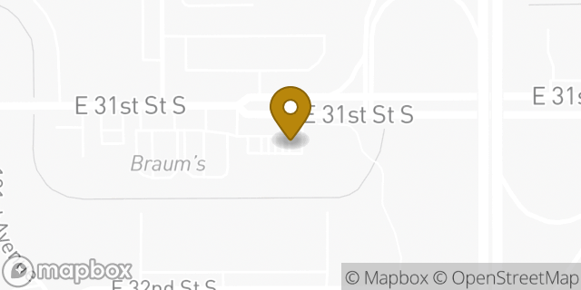Map showing the location of QuikTrip in Tulsa, OK 74146