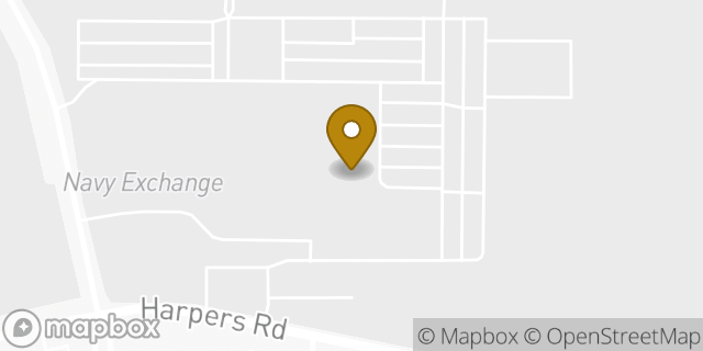 Map showing the location of Pearle Vision in Virginia Beach, VA 23460