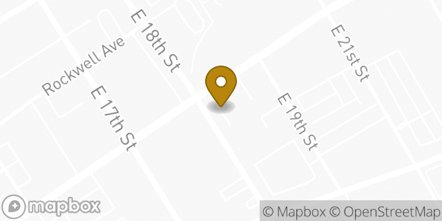 Map showing the location of Enterprise Rent-A-Car in Cleveland, OH 44114