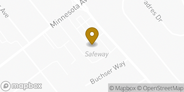 Map showing the location of Safeway in San Jose, CA 95125