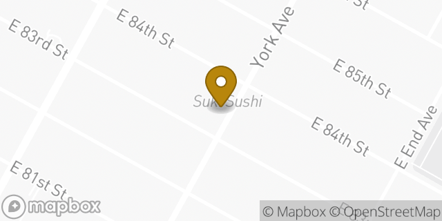 Map showing the location of Dunkin' in New York, NY 10028