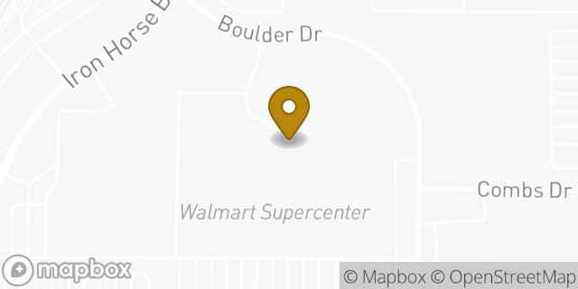Map showing the location of Walmart in North Richland Hills, TX
