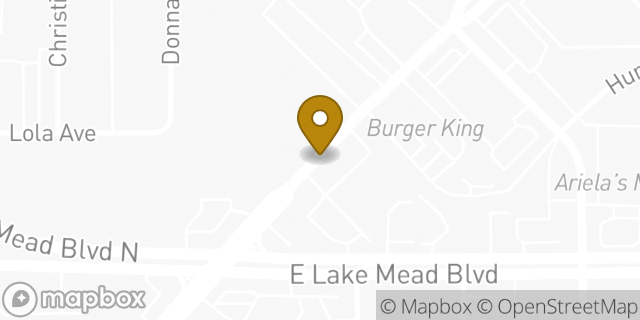Map showing the location of AutoZone Auto Parts in North Las Vegas, NV 89030
