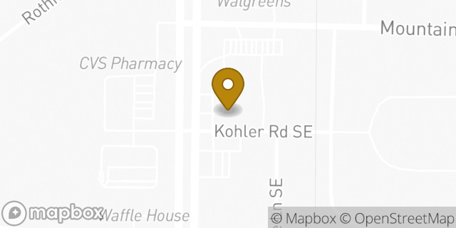 Map showing the location of Subway in Huntsville, AL 35803