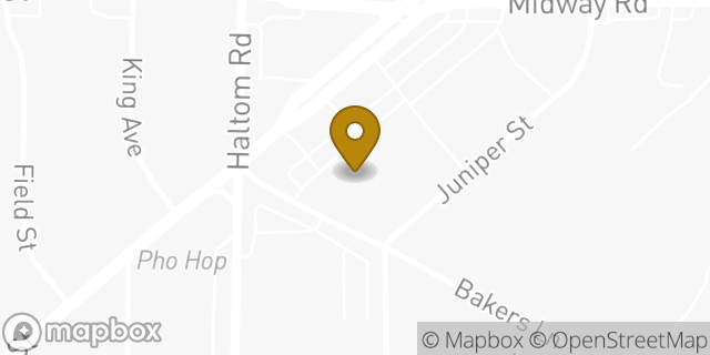 Map showing the location of AutoZone in Haltom City, TX 76117