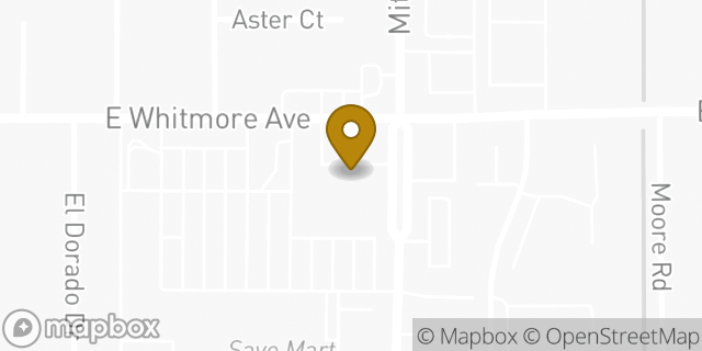 Map showing the location of Amazon Locker - Necip in Ceres, CA 95307