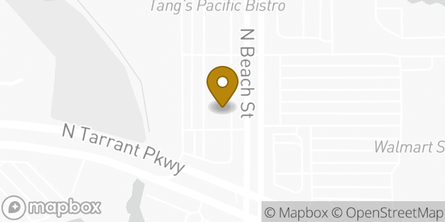 Map showing the location of The UPS Store in Fort Worth, TX 76244