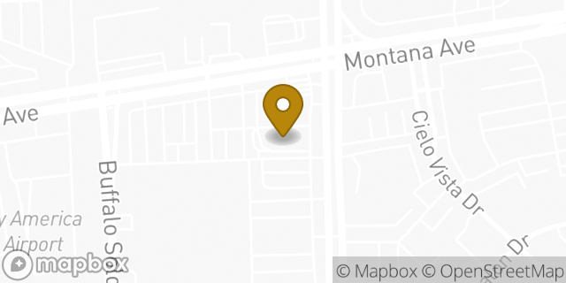 Map showing the location of McDonald's in El Paso, TX 79925