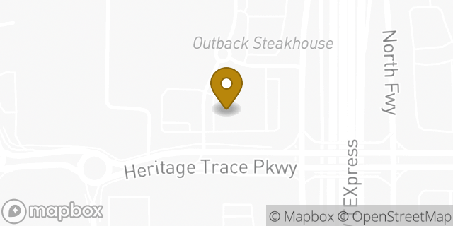 Map showing the location of Buffalo Wild Wings in Fort Worth, TX 76177