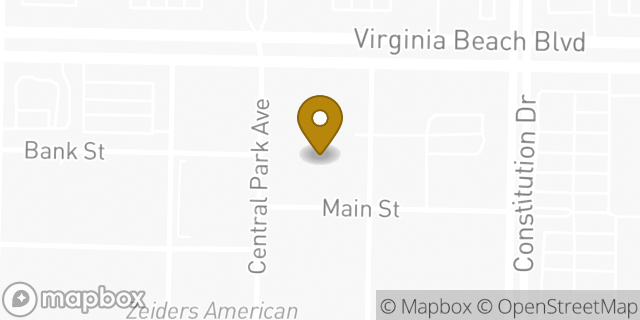 Map showing the location of Lululemon in Virginia Beach, VA 23462