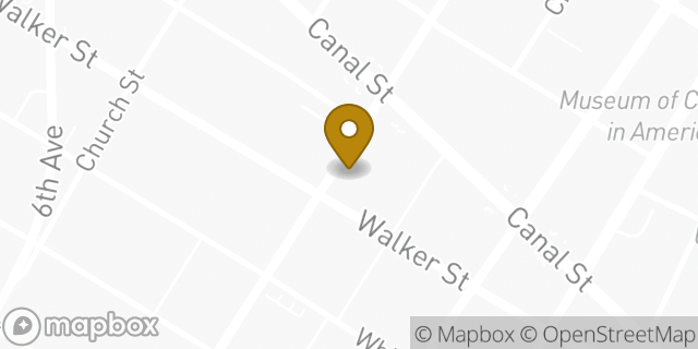Map showing the location of Chipotle Mexican Grill in New York, NY 10013