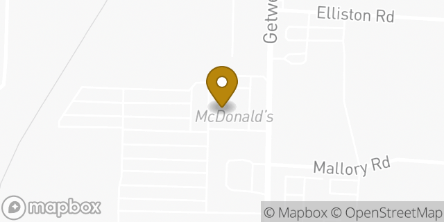 Map showing the location of McDonald's in Memphis, TN 38111