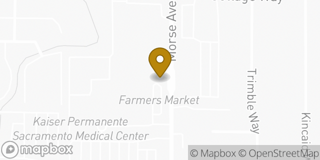 Map showing the location of Sacramento Medical Center in Sacramento, CA 95825