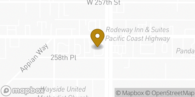 Map showing the location of McDonald's in Los Angeles, CA 90717