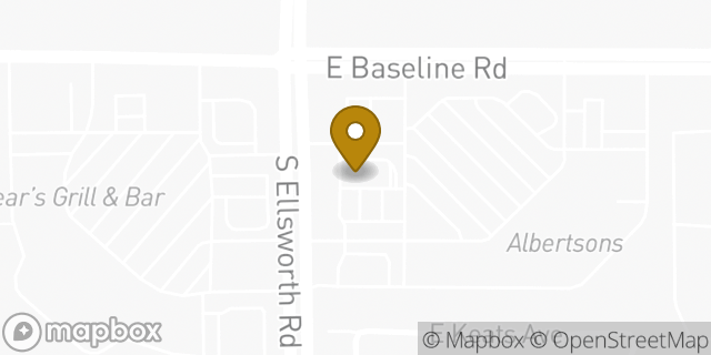 Map showing the location of McDonald's in Mesa, AZ 85209