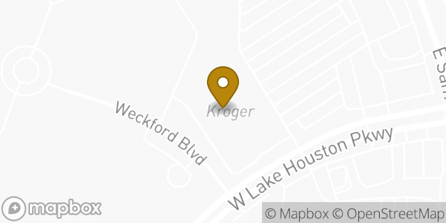 Map showing the location of ATM Kroger in Houston, TX 77044