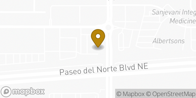 Map showing the location of Trader Joe's in Albuquerque, NM 87122