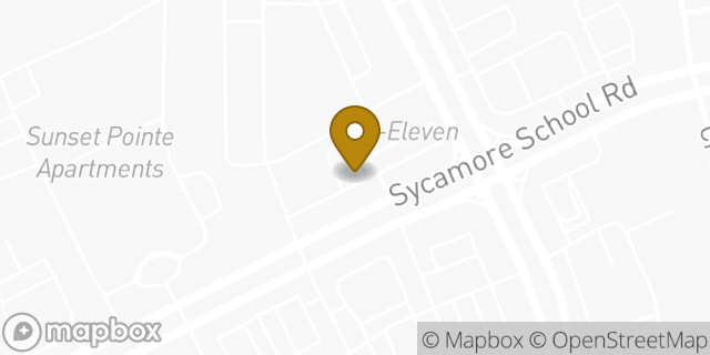 Map showing the location of Sycamore in Fort Worth, TX 76123